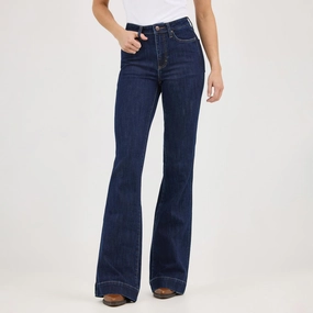 Wrangler Retro Bailey High Rise Trouser Jean Relaxed Feel