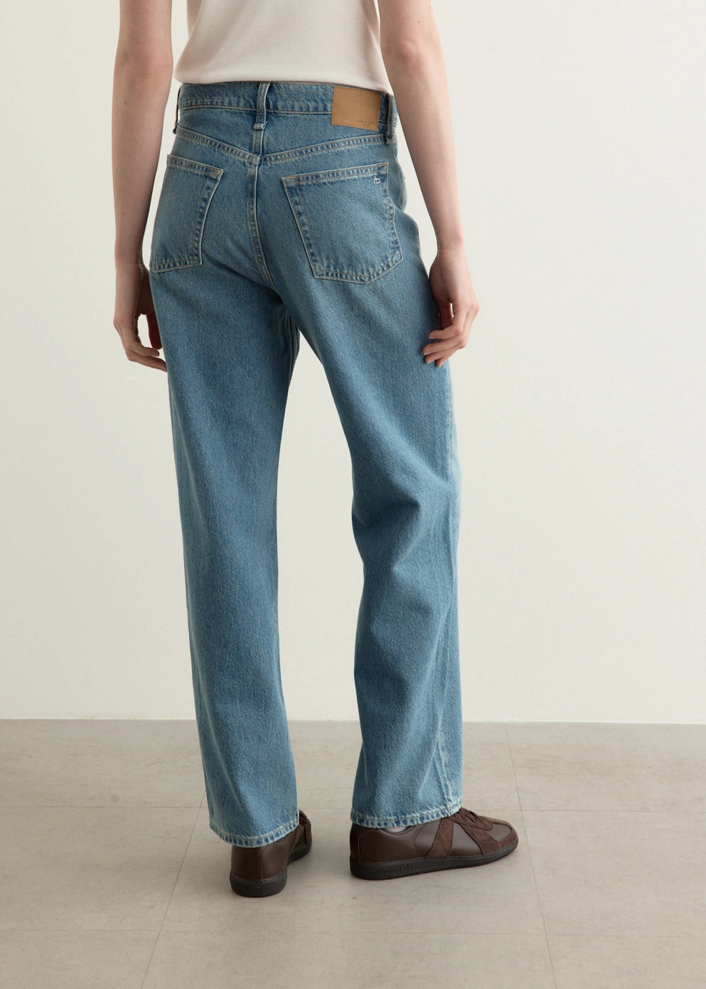 Shea High Rise Ankle Straight Jeans Sunny Vibes Office Wear