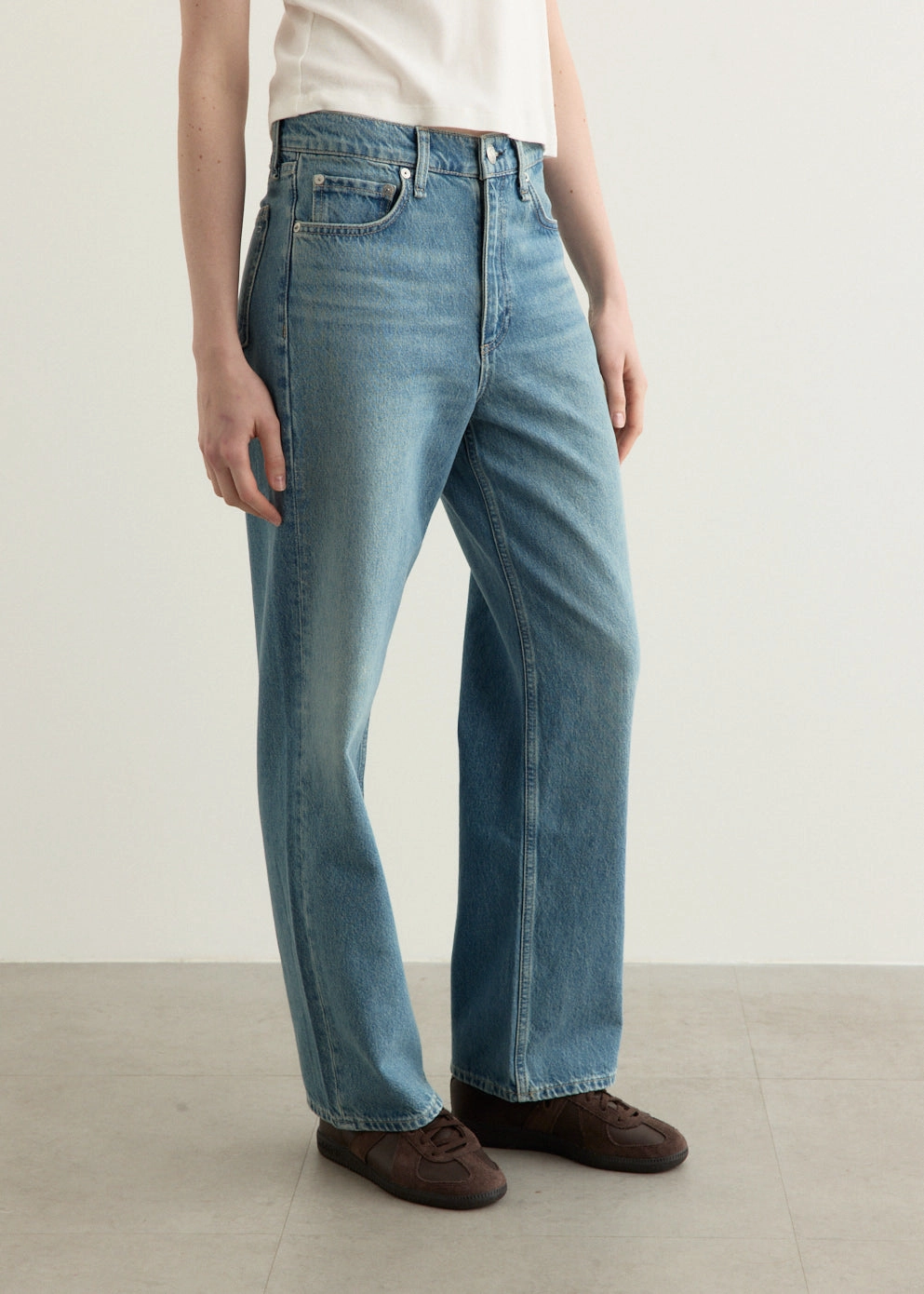 Shea High Rise Ankle Straight Jeans Unisex Wear Elegant Vintage Lover