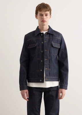 Jean Work Jacket Double Stitch Reinforcement Versatile Fit Layer