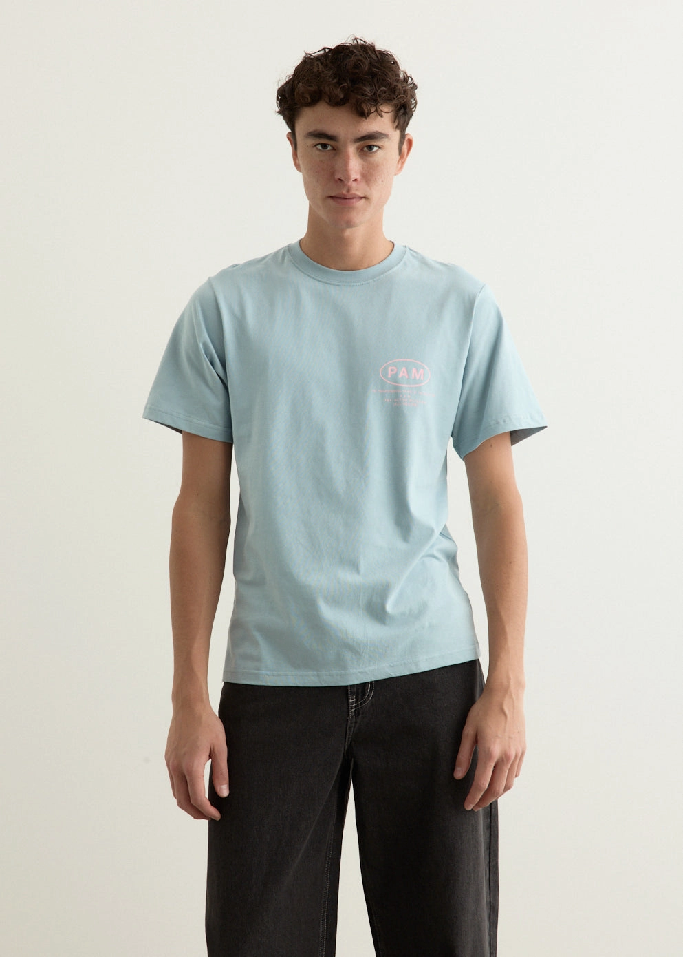 Short Sleeve T-Shirt - Eyes Logo Daily Casual Universal Silhouette