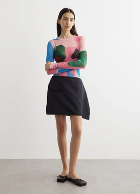 Side Panel Mini Skirt City Style