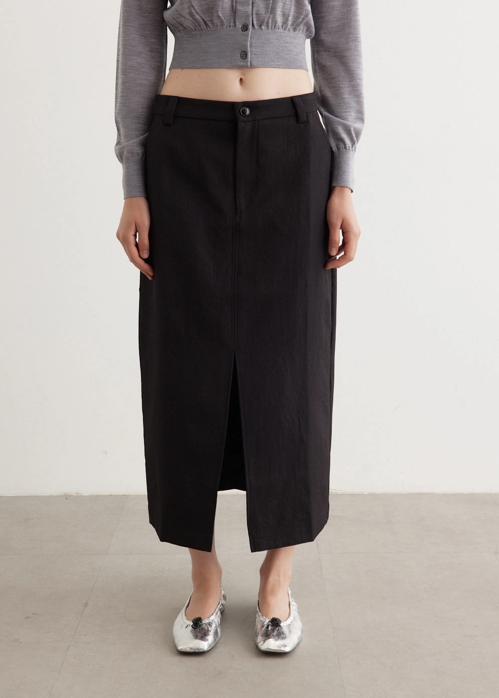 Sidona Skirt Laser Cut Edges Tonal Look