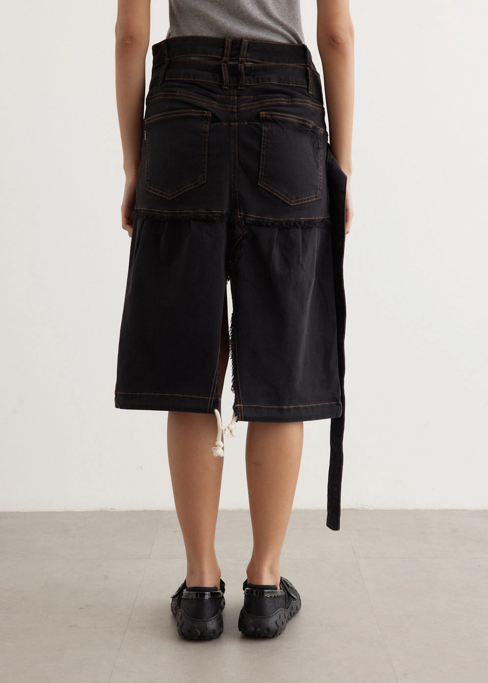 Signature Wrap Denim Skirt Cozy Movement