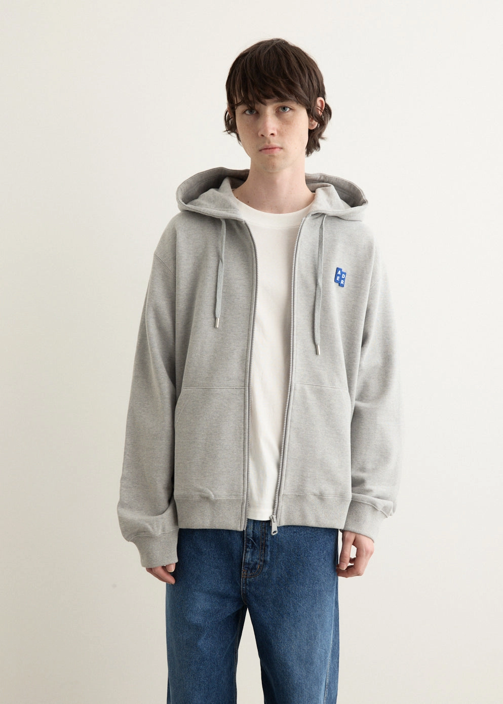 Street Style Significant Patch Zip Hoodie