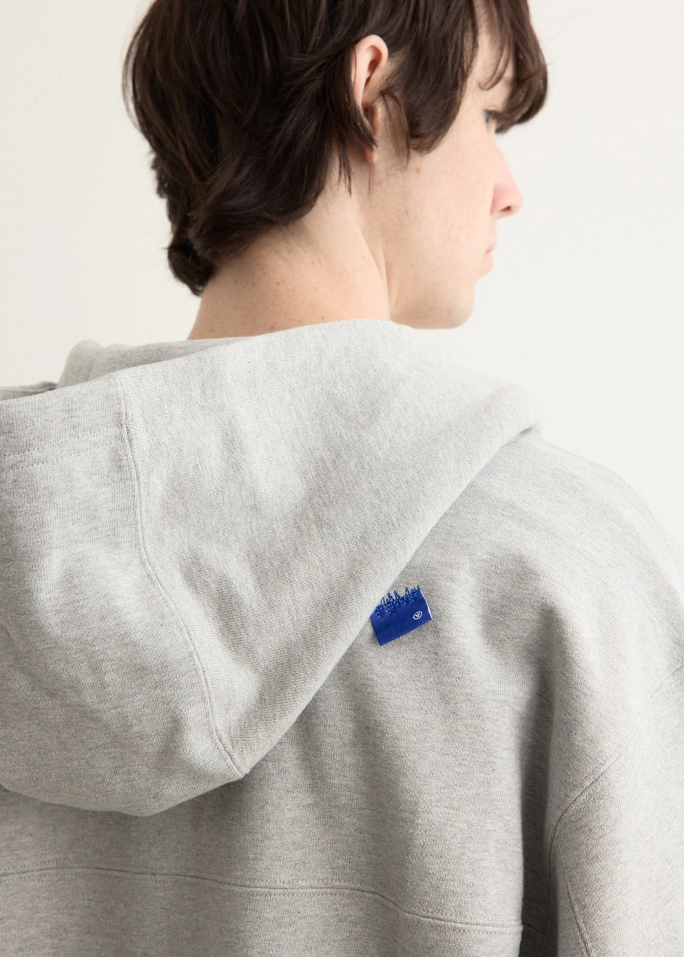 Significant Patch Zip Hoodie Simple Knitwear