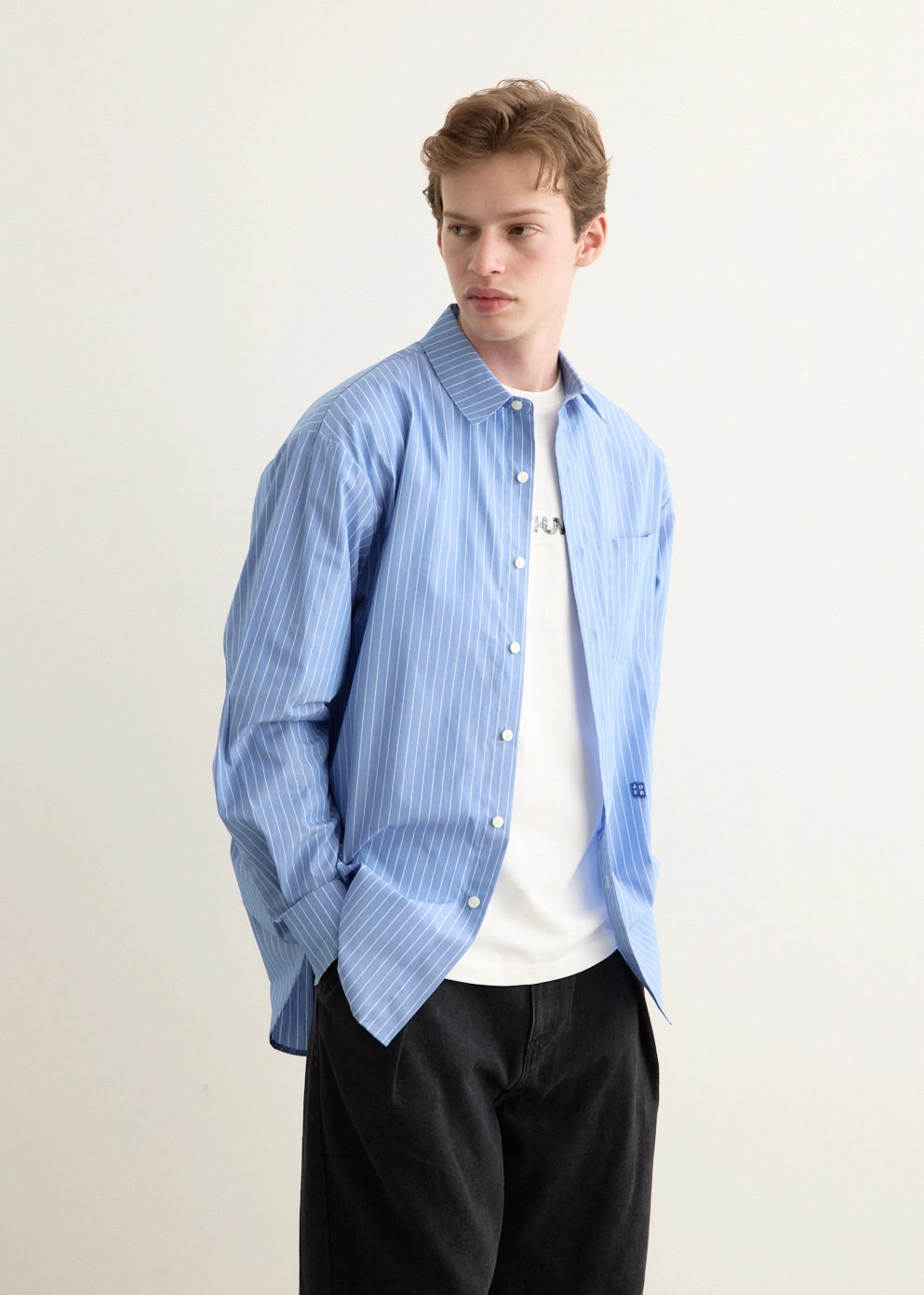 Significant Semi Oversized Stripe Shirt Fashion Essential