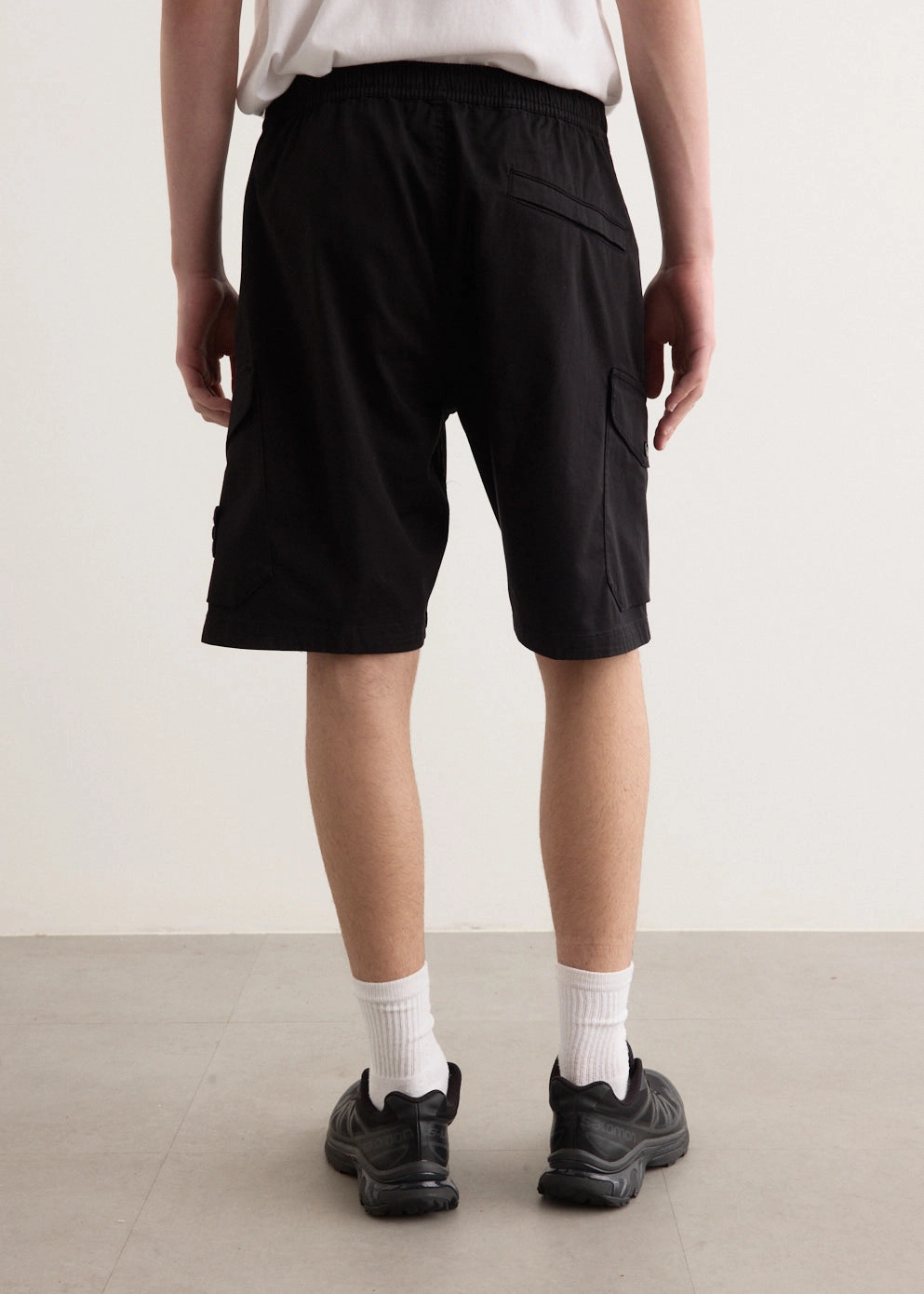 Organic Stretch Cotton Satin Cargo Shorts Mother's Day gift