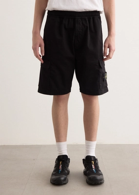 Flex Waist System Organic Stretch Cotton Satin Cargo Shorts