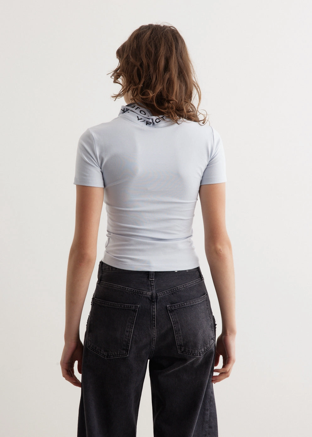 Triple Collar Fitted T-Shirt SoftenedNeckline Active Layer Fit