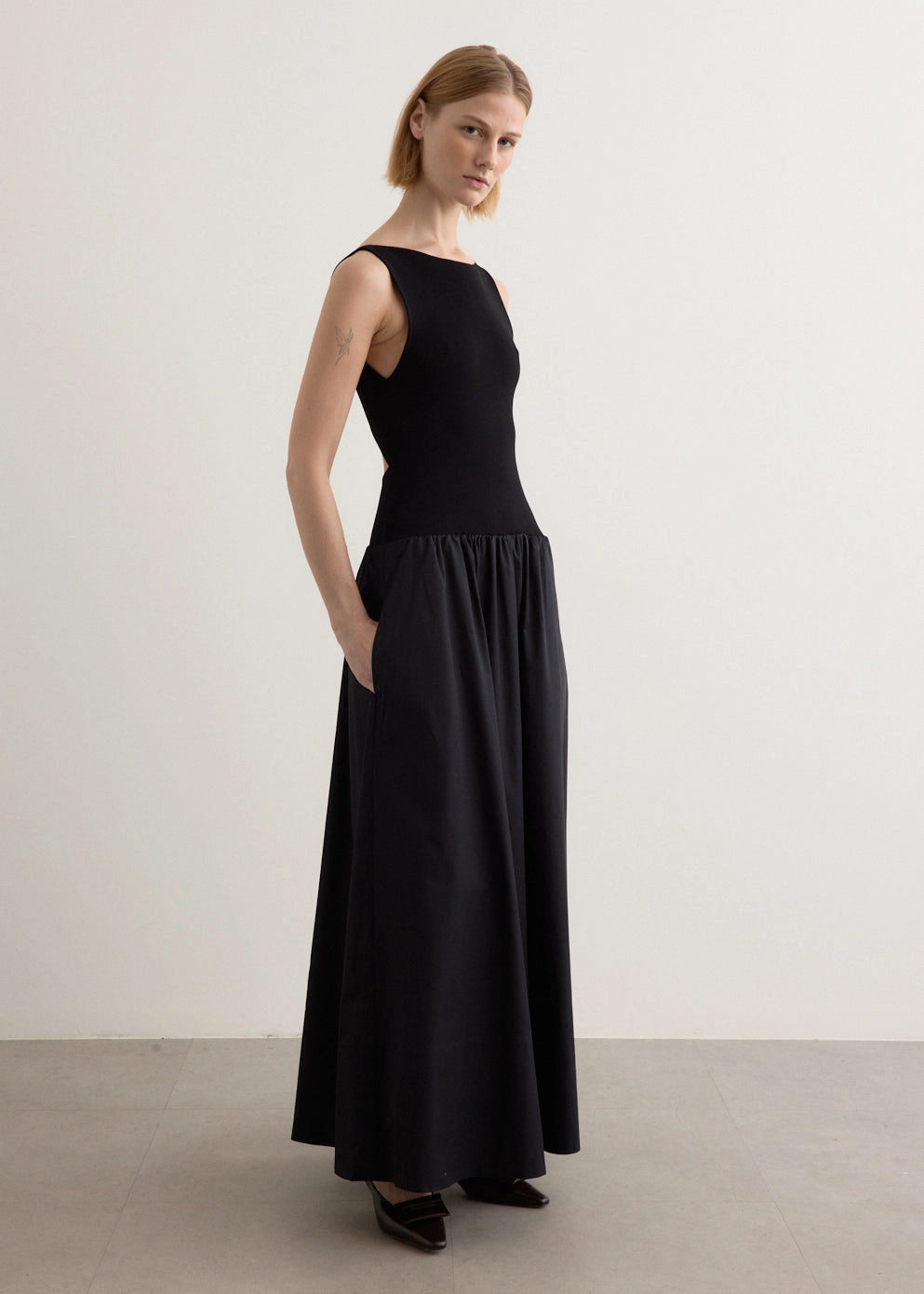 Bateau Cut Out Dress Romantic dinner wear