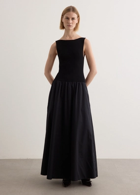 Bateau Cut Out Dress Comfy Style