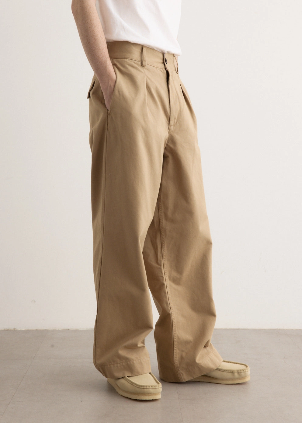 Anti Odor Technology Single Pleat Baggy Pant