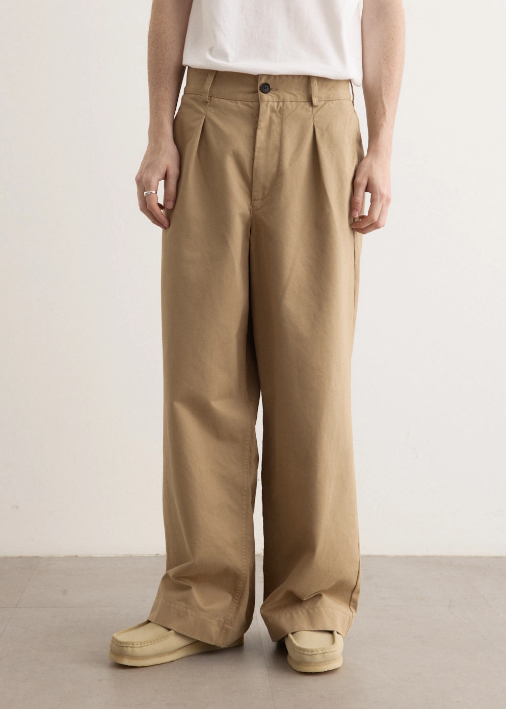 Single Pleat Baggy Pant Chilly Weather Comfort Unrestricted Movement