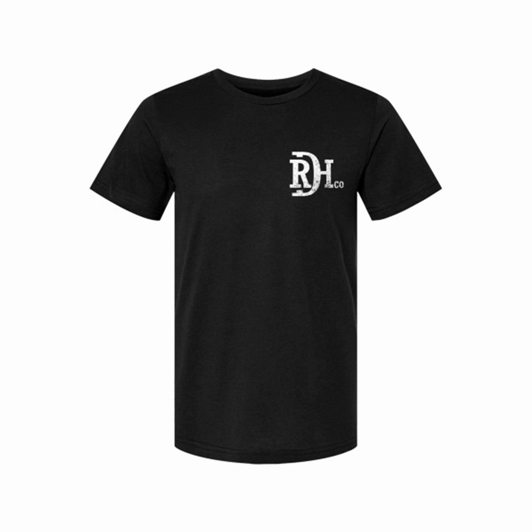 All Day Comfort Tech Fashion Essential Red Dirt Hat Co Men's Black Night Fall Tee