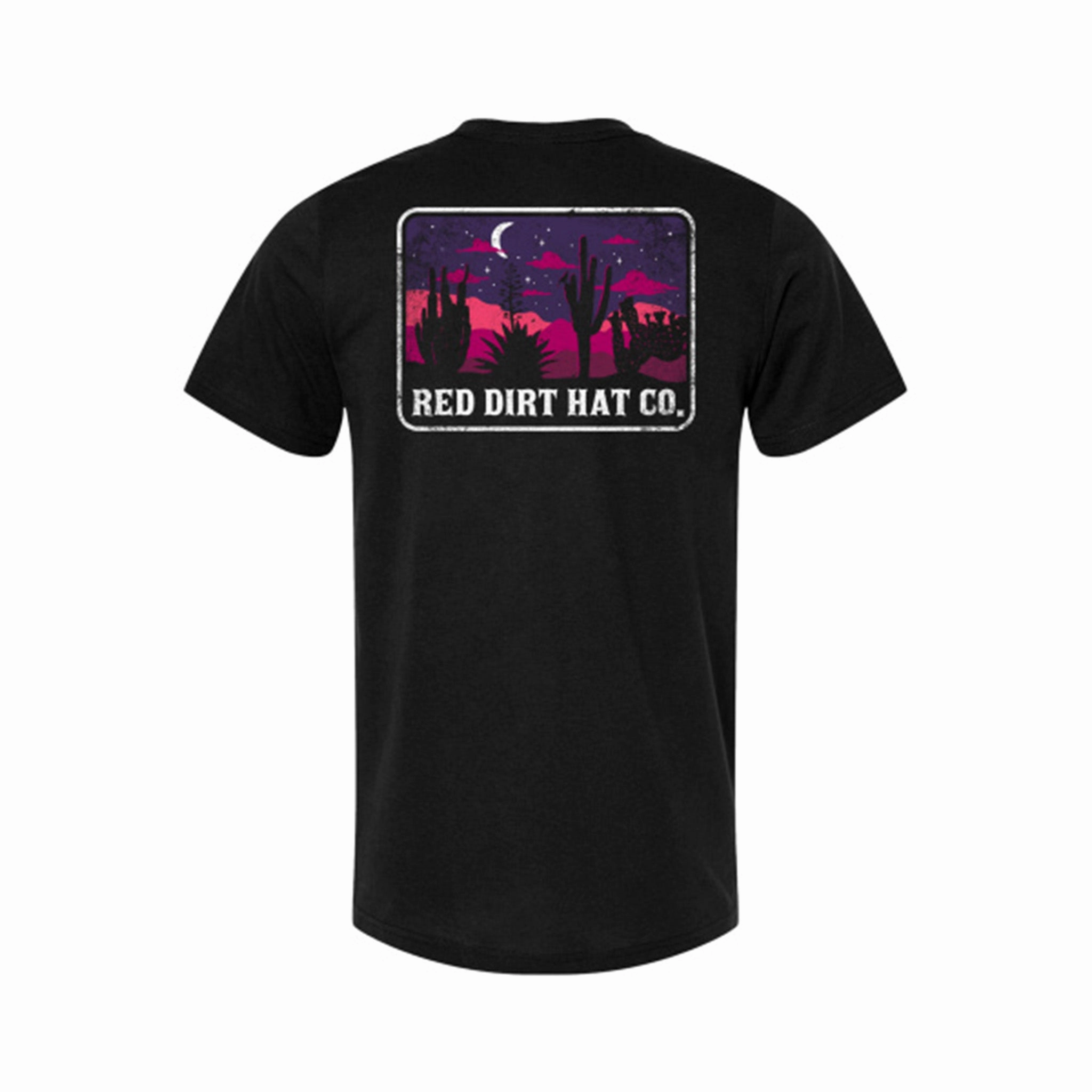 Stylish Design Red Dirt Hat Co Men's Black Night Fall Tee