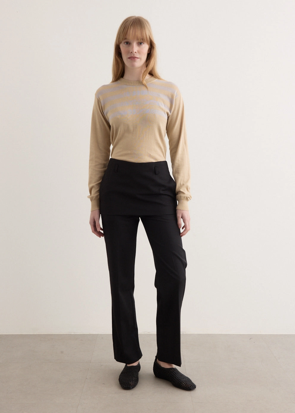 Skirt Trousers Embroidered Detail