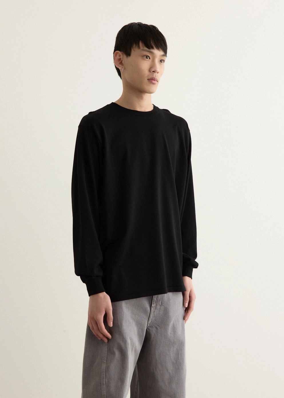 Luster Plaiting Long Sleeve T-Shirt Urban Style Trend