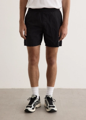 Practical Wear Iridescent Nylon Metal Swim Trunks