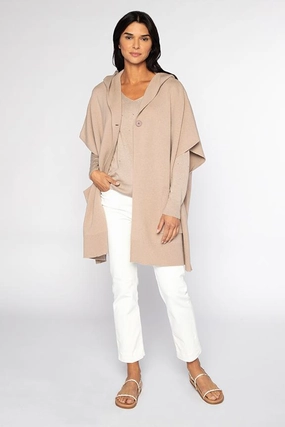 Sleeveless Hooded Oversized Cardigan Comfy Essentials Sleek Comfort Fit