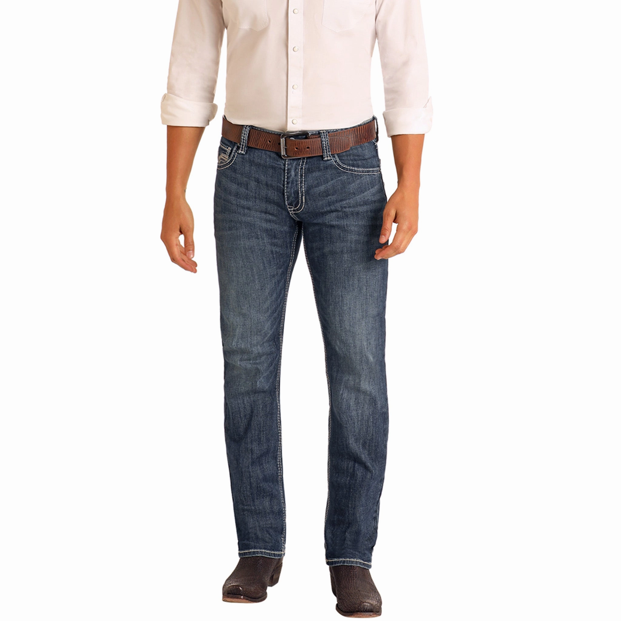 Rock & Roll Men's Slim Straight  Leg Jean Weekend Uniform