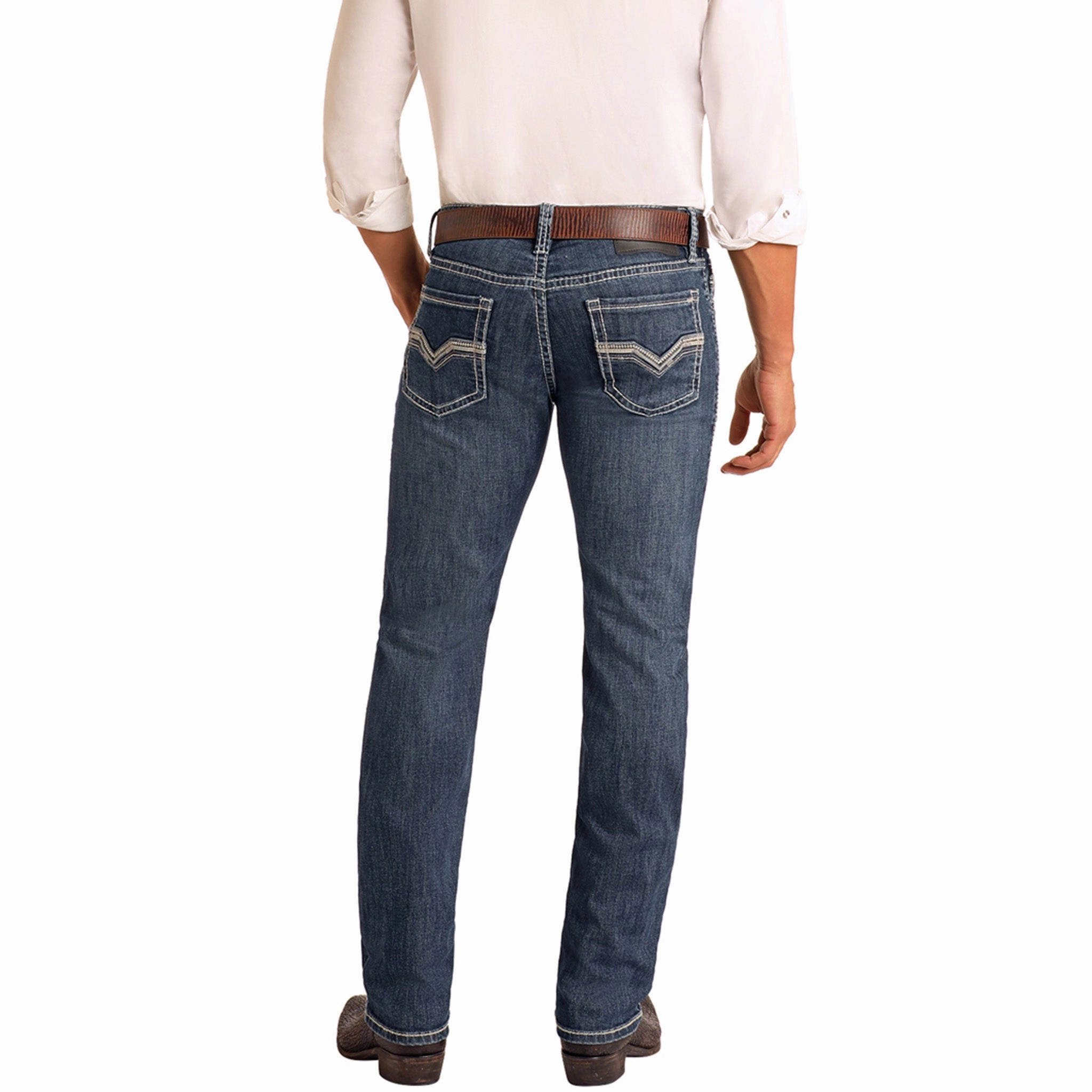 Rock & Roll Men's Slim Straight  Leg Jean Gym Ready Slim Teen Outfit