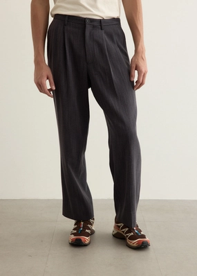George Tweed Two Tuck Pants SmoothZipClosure