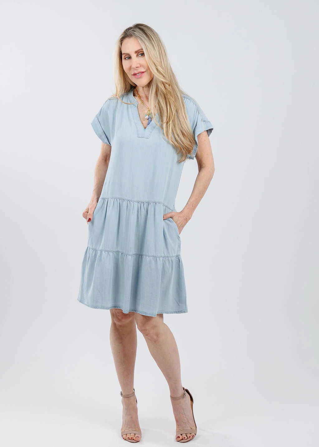 Pure Motion Juliet Dress - Bleached Blue