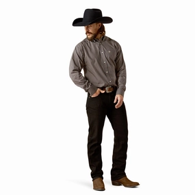 Moisture Wicking Layer Smart Look Ariat Men's Wrinkle Free Fields Classic Fit Button-Down Shirt