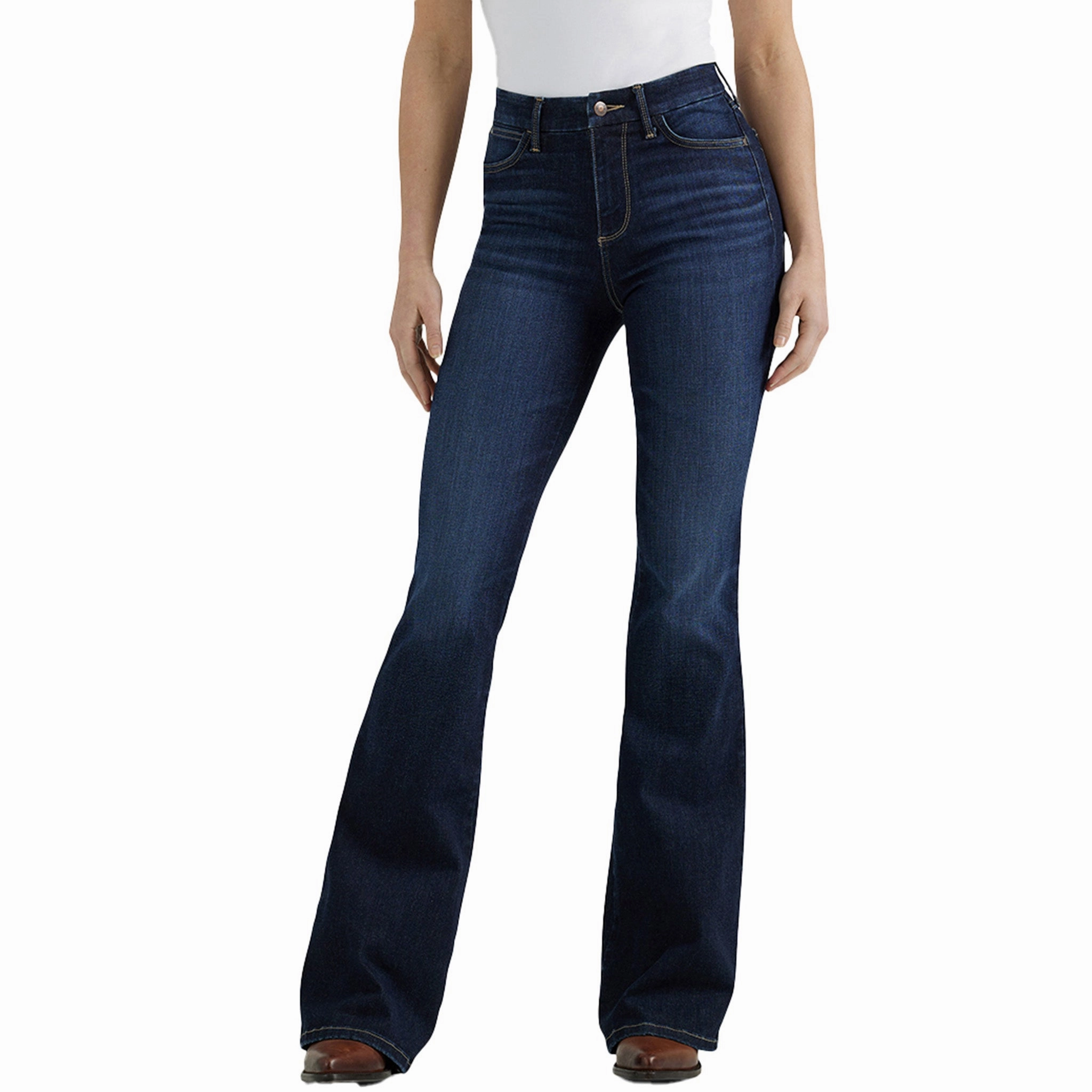 Wrangler Women's Bespoke High Rise Flare Jeans Flawless Design