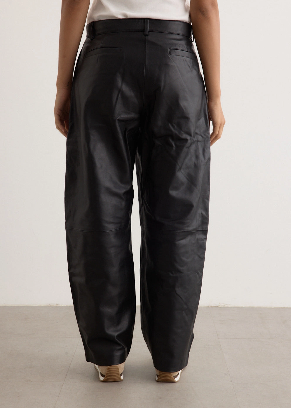 pilling resistant Leather Balloon Pants