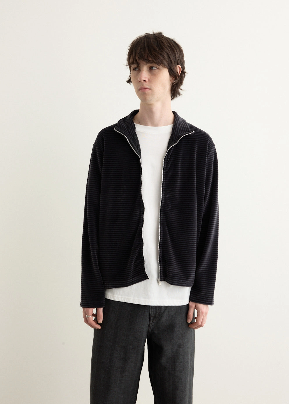 Shrunken Full Zip Polo Warm Layers