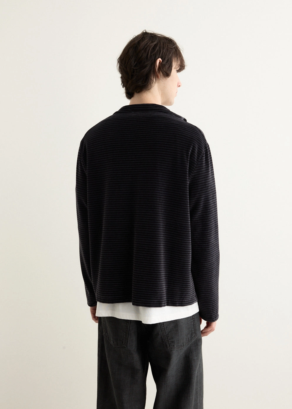 Seamless Welded Construction Multi Pocket Shrunken Full Zip Polo