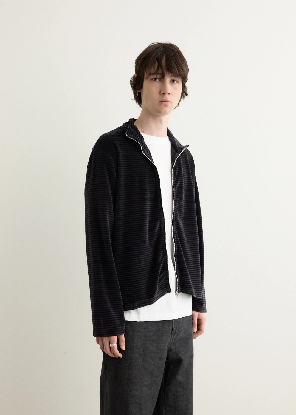 Frictionless Lining Shrunken Full Zip Polo