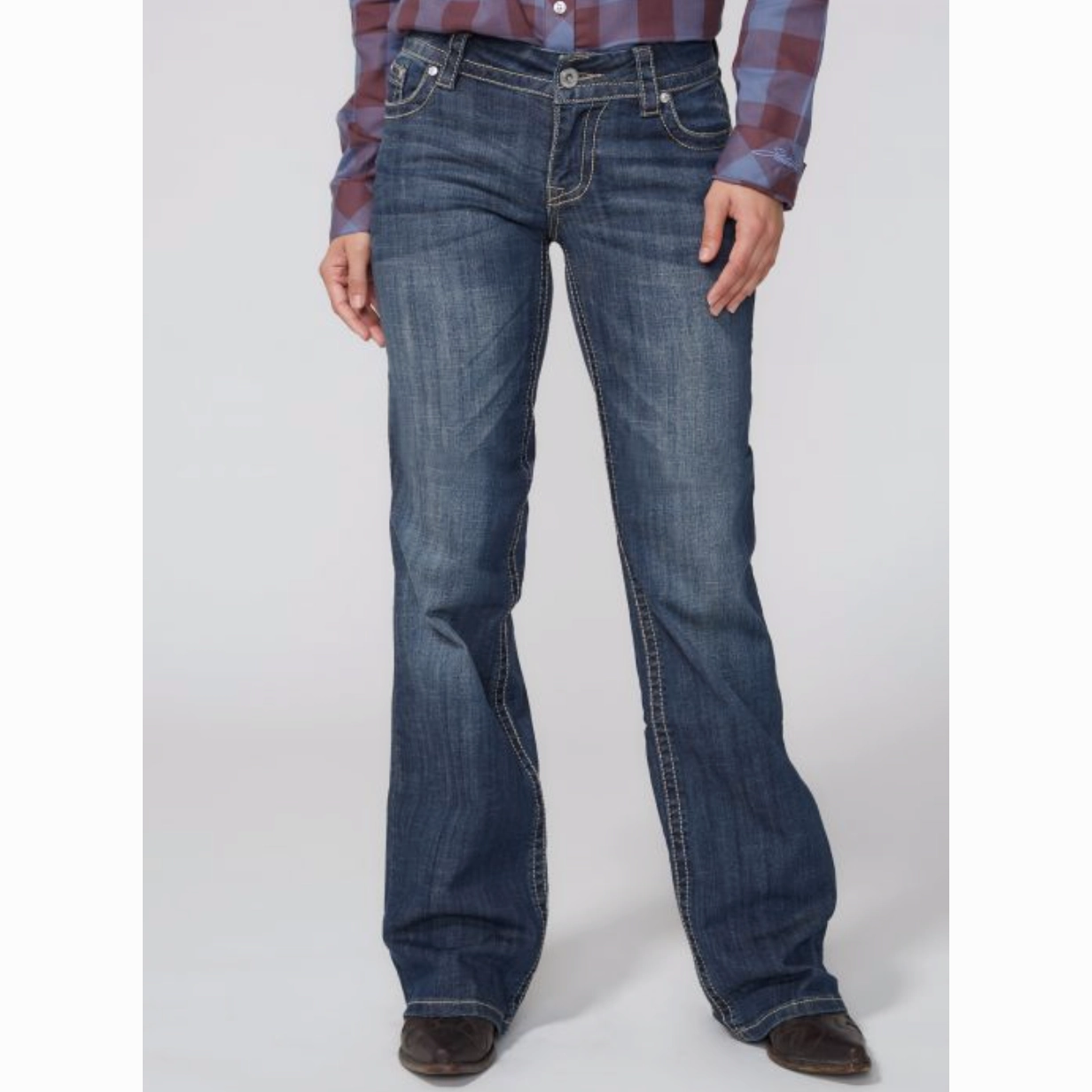 Universal Style Stetson 214 Trouser Fit Jean with Deco Back Pocket