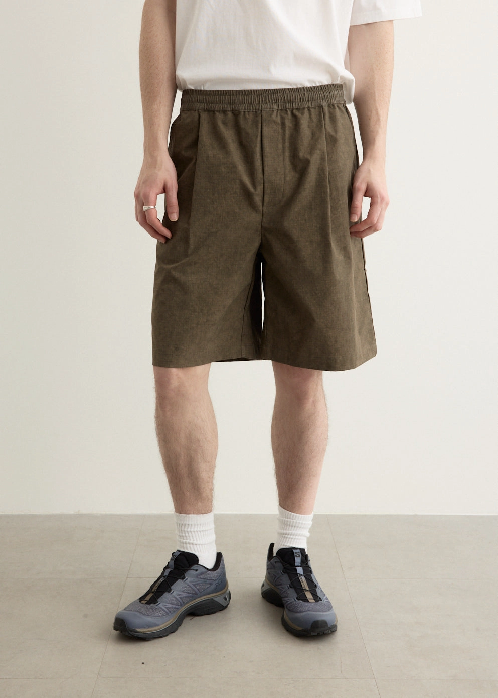 Smokestack Pleated Shorts Quick Dry Wear Fit