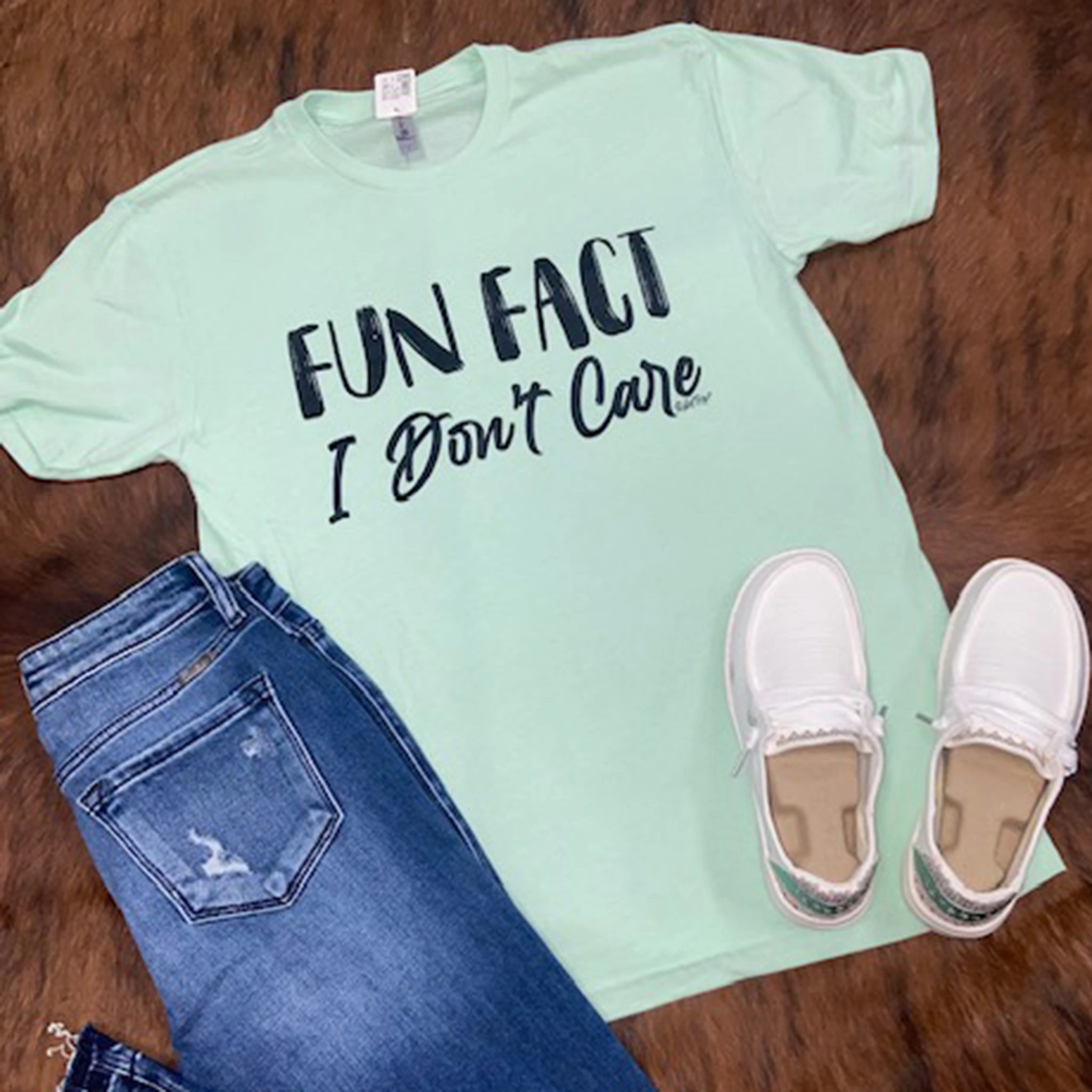 Moisture Wicking Material Tactile Soft Texture Fun Fact Tee