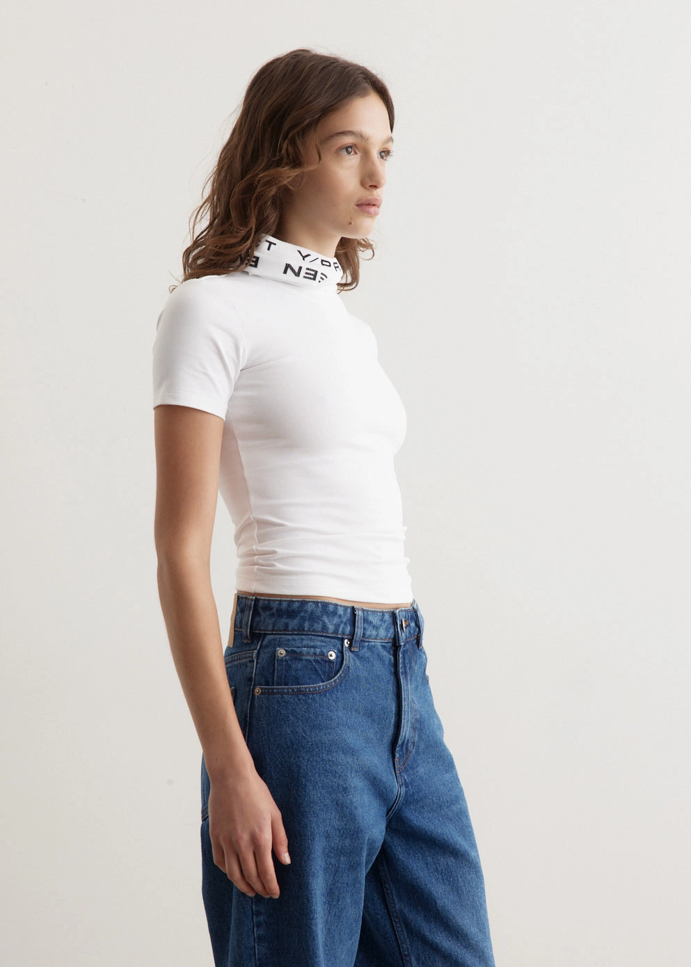 Seasonal Wear Layered Style Evergreen Triple Collar Fitted T-Shirt