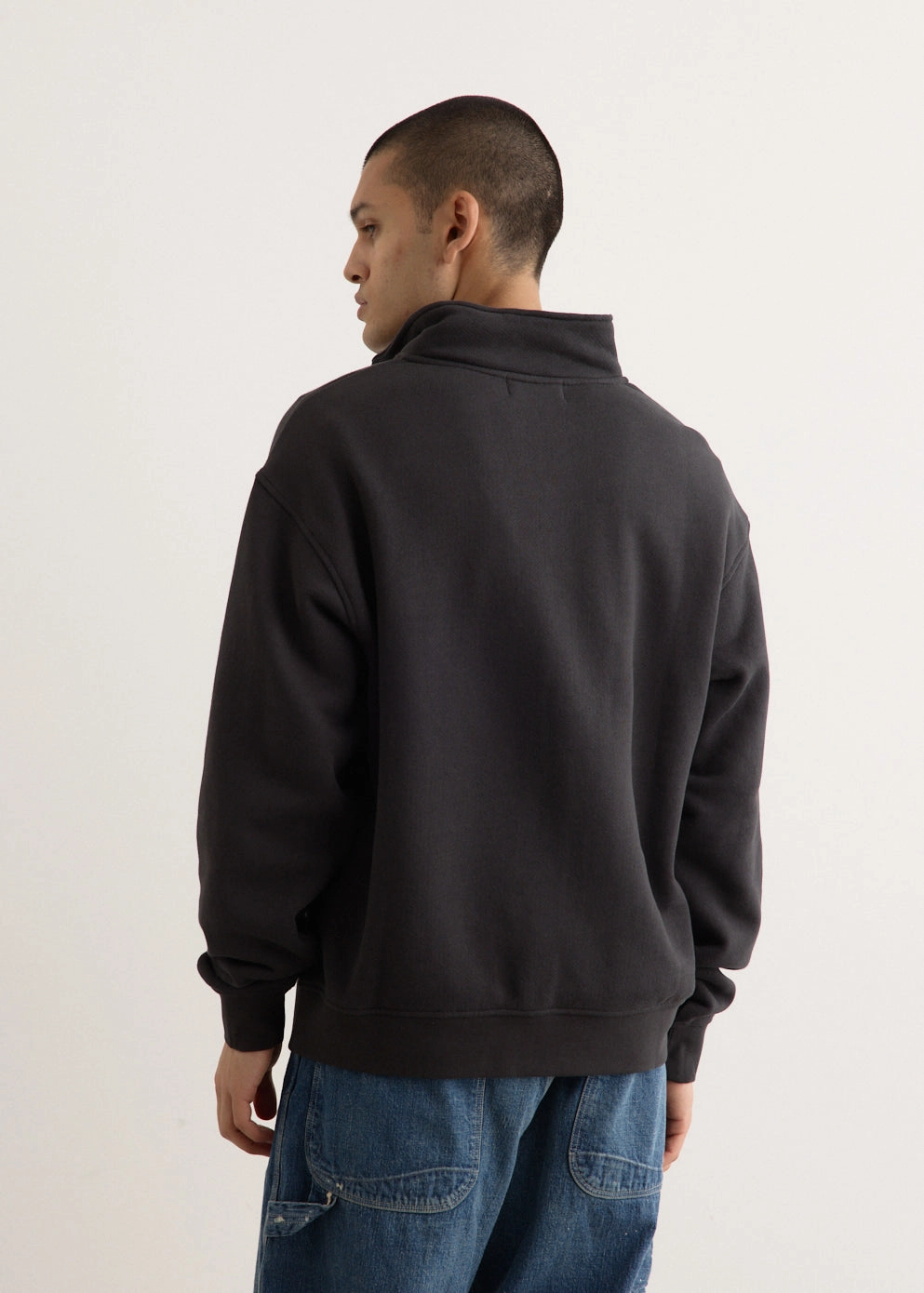 Wordmark Quarter Zip-Up hypoallergenic