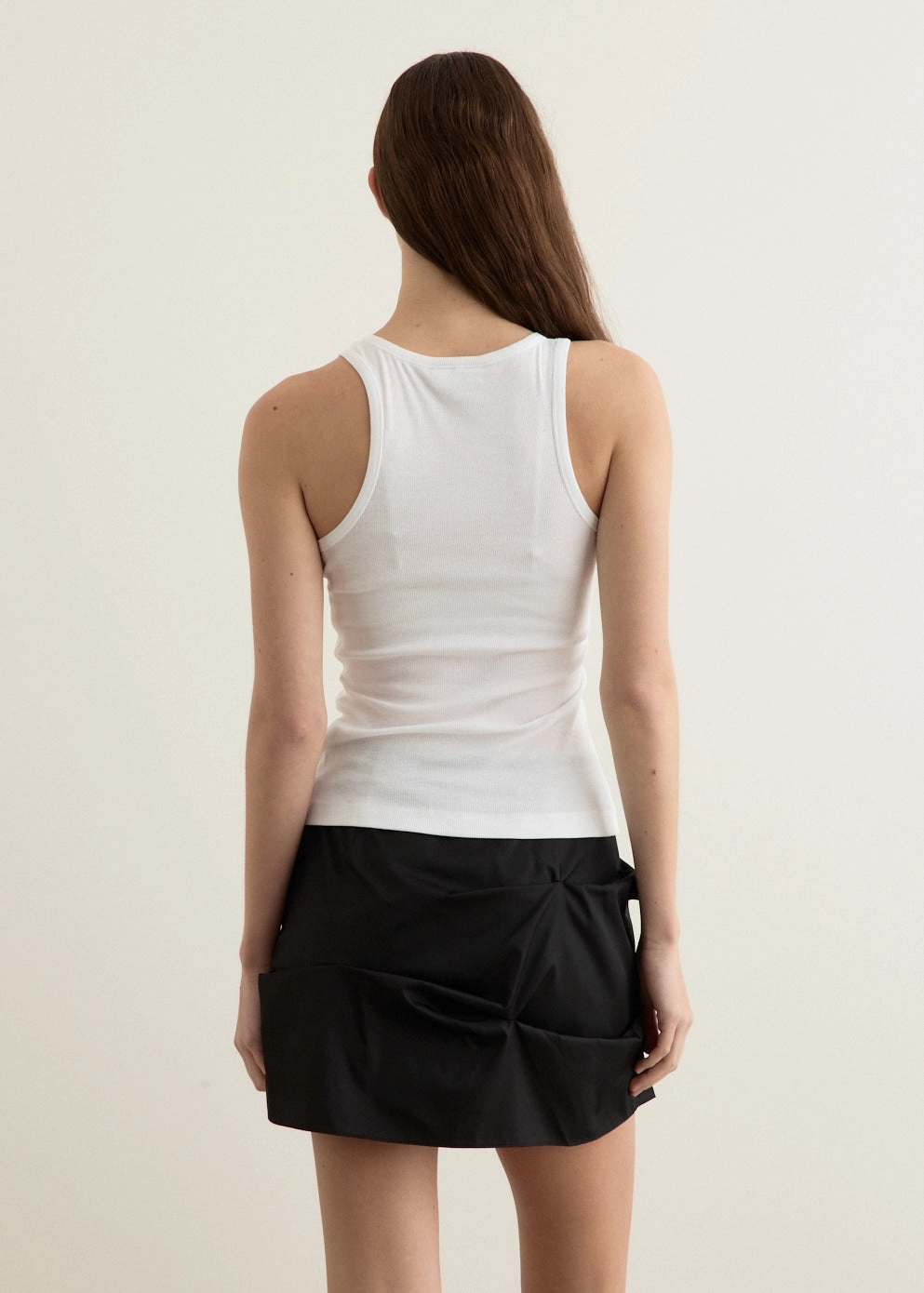 Soft Cotton Rib Tank Top Ergonomic Cut