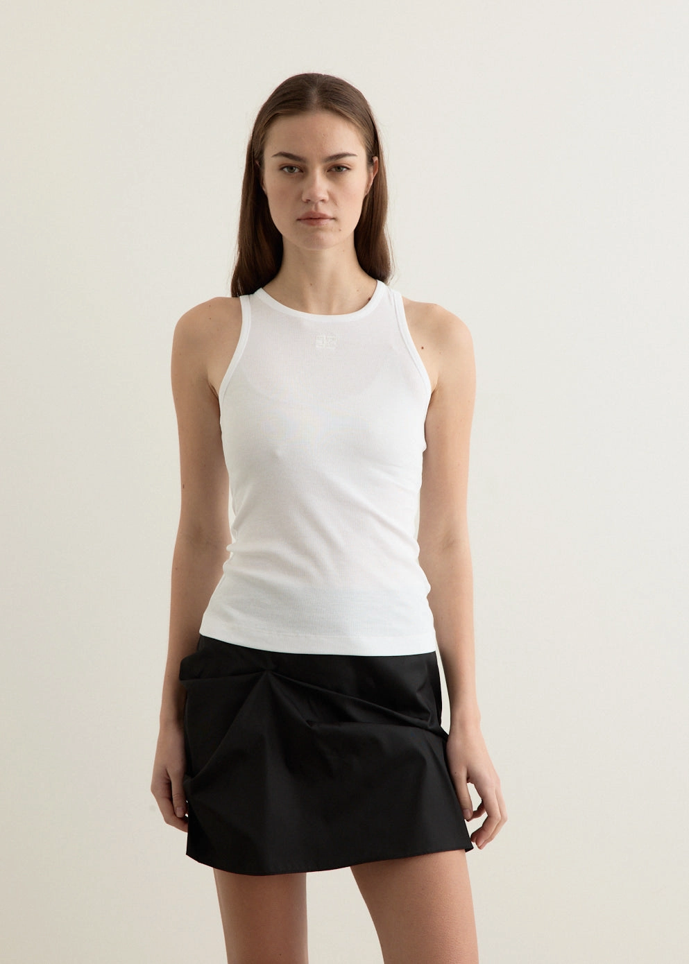 Ergonomic Cut Soft Cotton Rib Tank Top