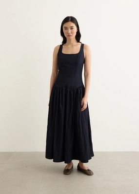 Atlas Drop Waist Dress Light Silhouette