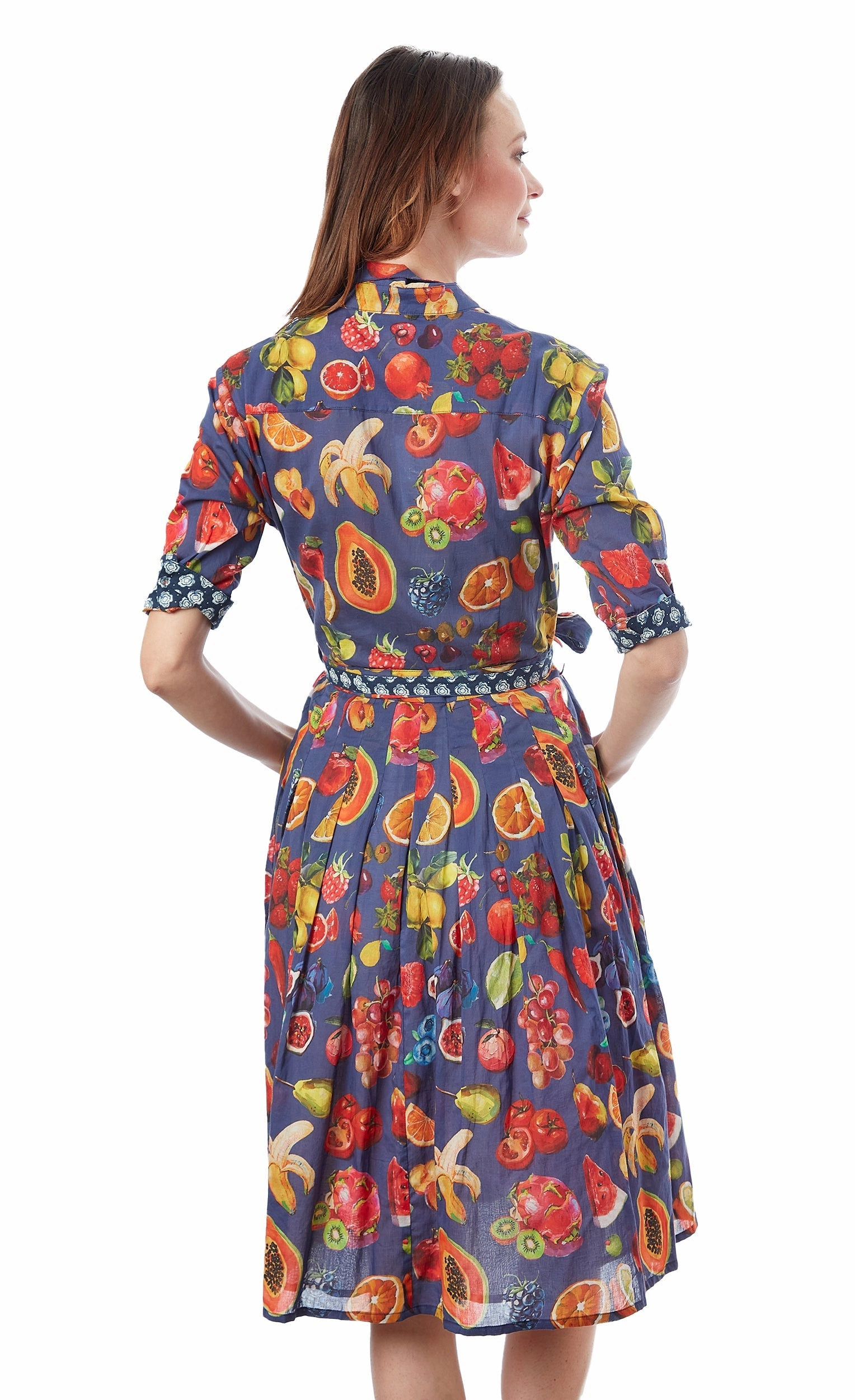 Mrs Maisel Dress - Fruit Print Sleek and Sleek