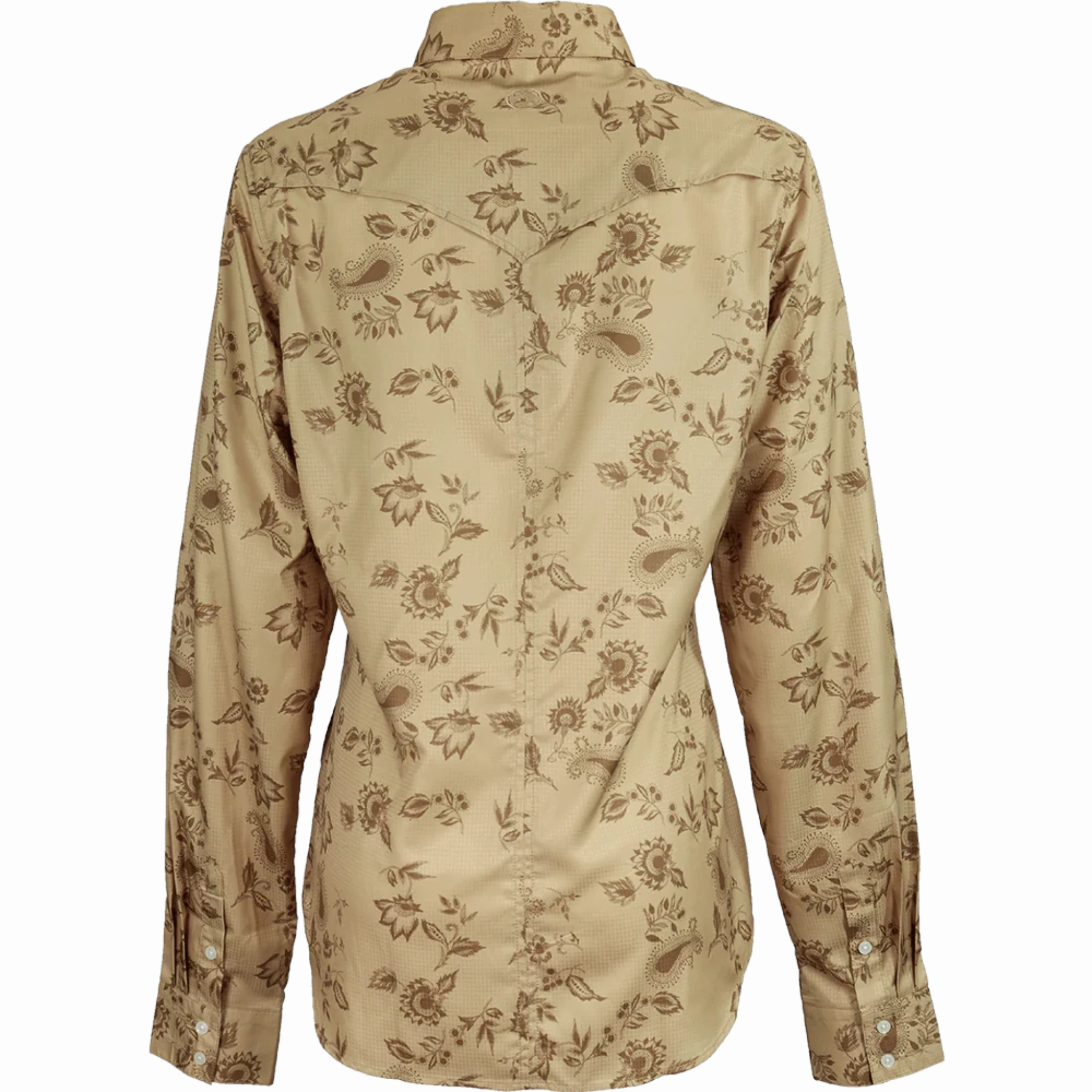 Hooey Women's SOL Tan Shirt Microfiber Blended Fabric