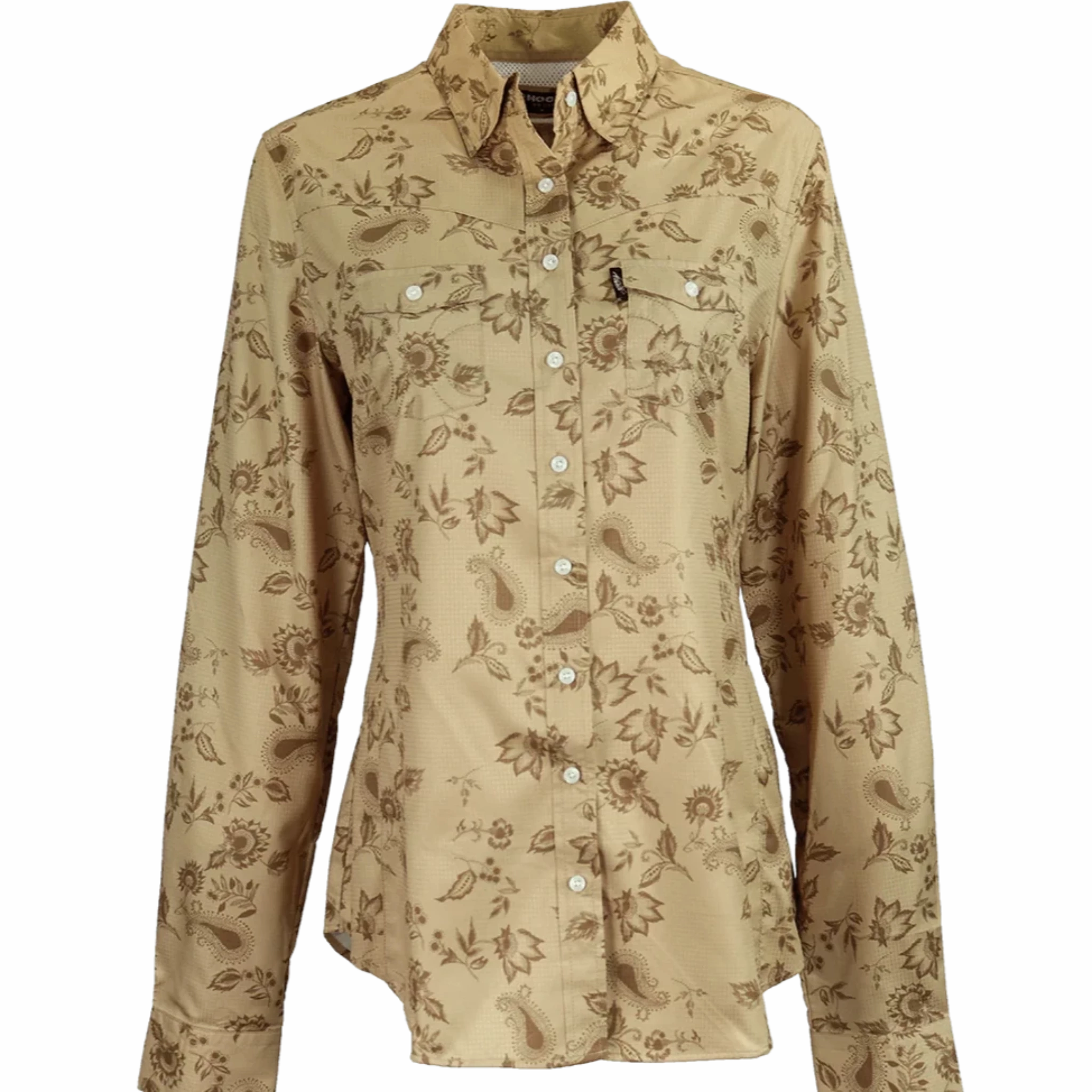 Hooey Women's SOL Tan Shirt AllSeason Wearability Breathable mesh panel