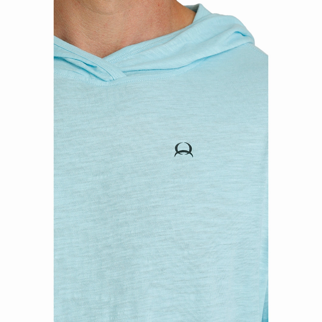 networking event Cinch Men's Light Blue Aflex Hoodie