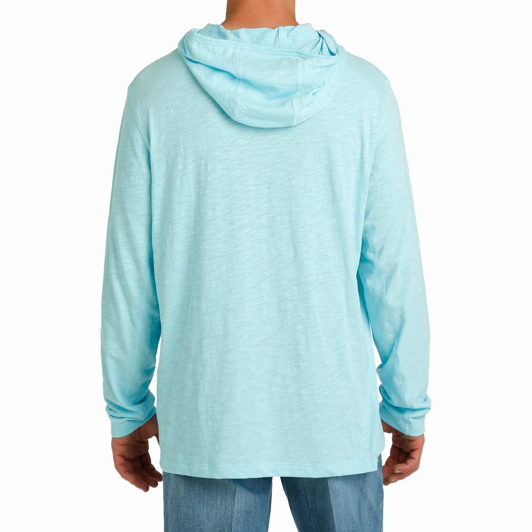 Flex Fit Collar Cinch Men's Light Blue Aflex Hoodie