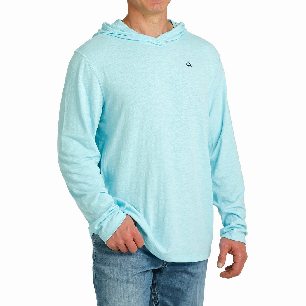 Tear Resistant Reinforcement Cinch Men's Light Blue Aflex Hoodie