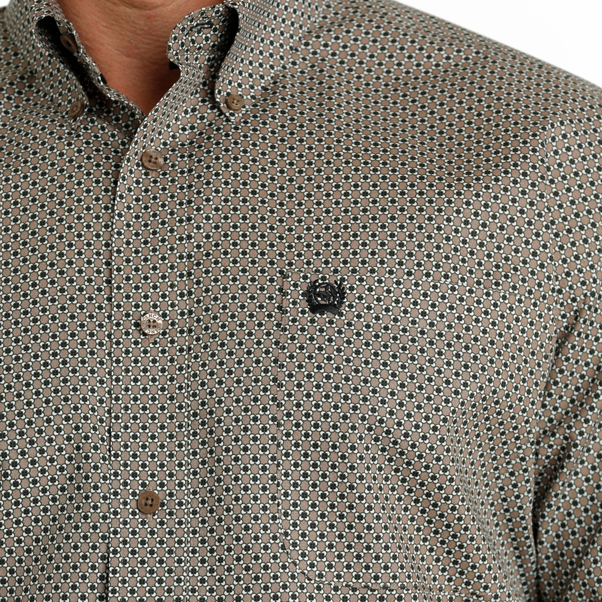 Cinch Men's Stone Geo Print Shirt Contemporary Design