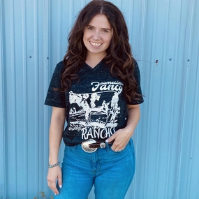 FullCut Shoulder Sometimes Fancy Always Ranchy Tee